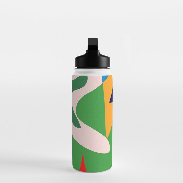 Bold and vibrant abstract shapes Water Bottle Gallery Image 3