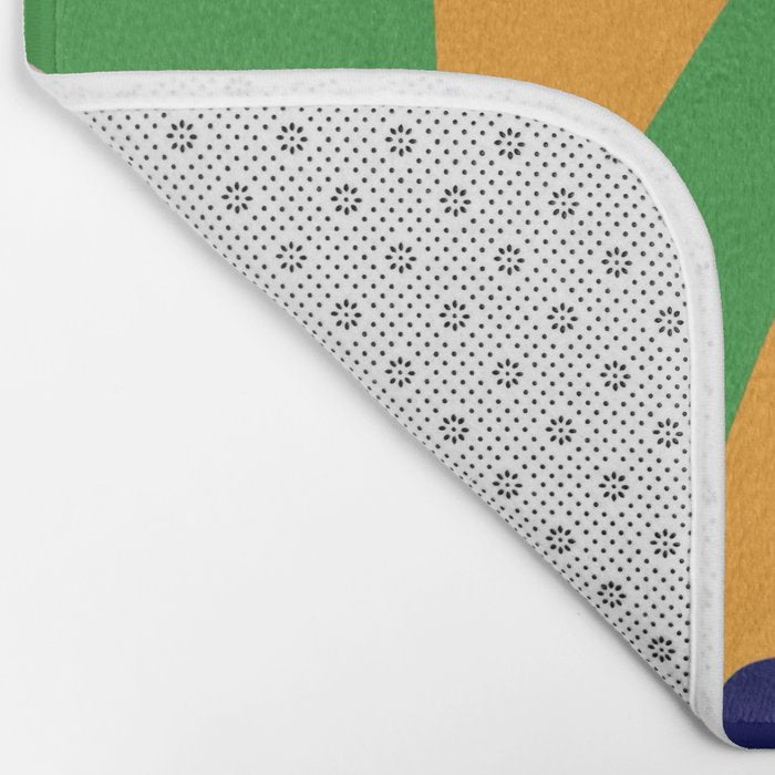 Bold and vibrant abstract shapes Bath Mat Gallery Image 2