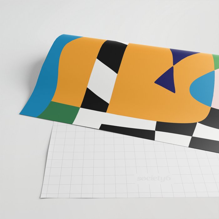 Bold and vibrant abstract shapes Wrapping Paper Gallery Image 2