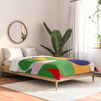 Bold and vibrant abstract shapes Comforter Gallery Image 2