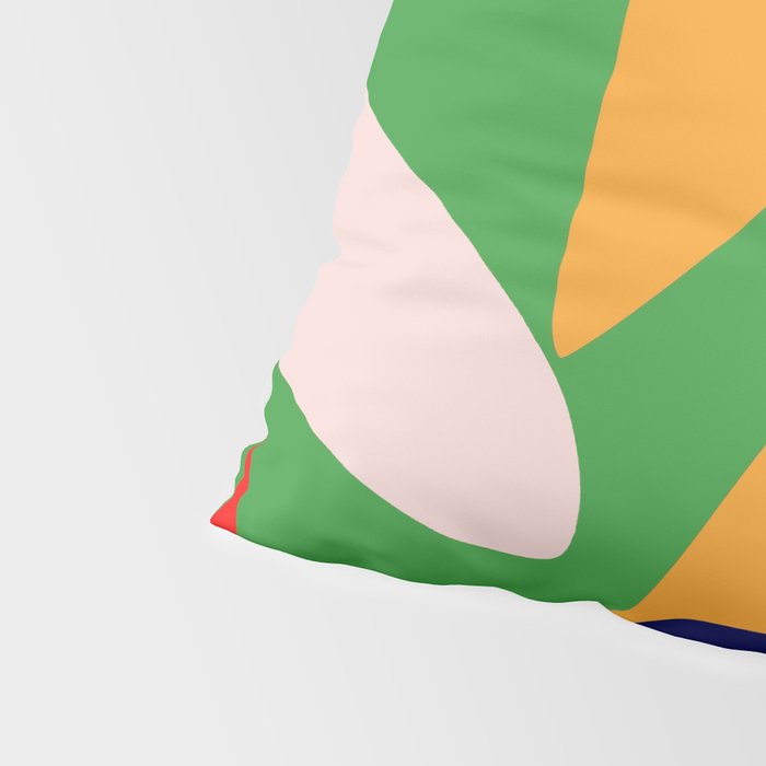 Bold and vibrant abstract shapes Pillow Sham Gallery Image 4