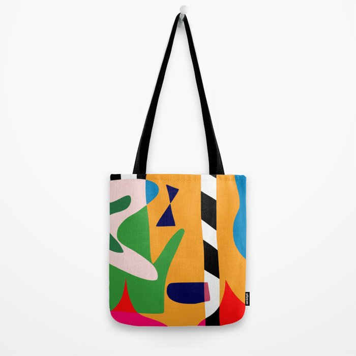 Bold and vibrant abstract shapes Tote Bag Gallery Image 2