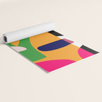 Bold and vibrant abstract shapes Yoga Mat Gallery Image 2