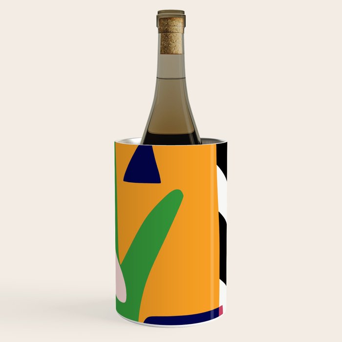 Bold and vibrant abstract shapes Wine Chiller Gallery Image 1