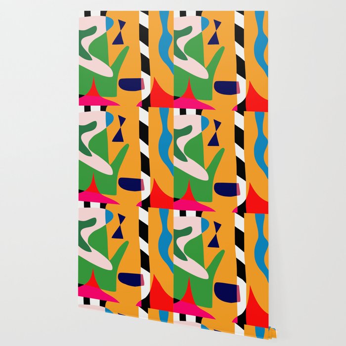 Bold and vibrant abstract shapes Wallpaper Gallery Image 2