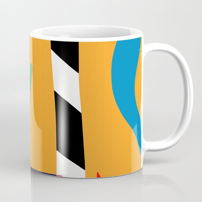 Bold and vibrant abstract shapes Coffee Mug Gallery Image 1