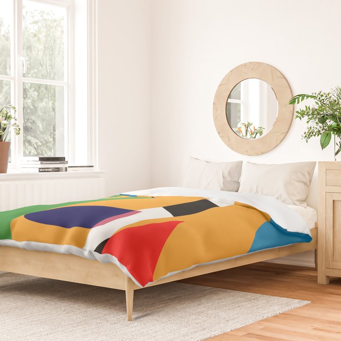 Bold and vibrant abstract shapes Duvet Cover Gallery Image 2