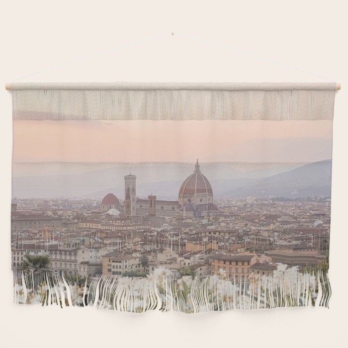 Sunset In Florence, Tuscany Photo | Il Duomo Cathedral In Soft Pastel Colors Art Print | Italy Travel Photography Wall Hanging Gallery Image 1