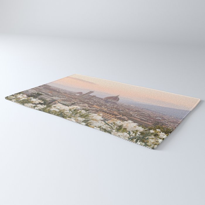 Sunset In Florence, Tuscany Photo | Il Duomo Cathedral In Soft Pastel Colors Art Print | Italy Travel Photography Rug Gallery Image 3