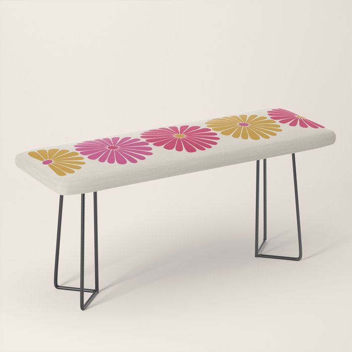 Retro Summer Daisies VII Bench Gallery Image 1