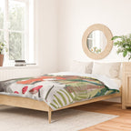 Enchanted forest & woodland animals in the snow Duvet Cover Gallery Image 2