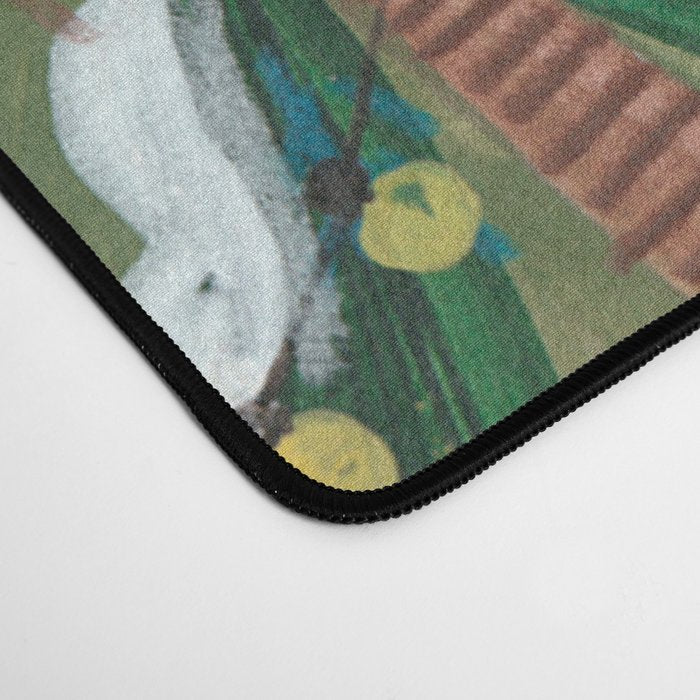 Enchanted forest & woodland animals in the snow Desk Mat Gallery Image 4