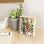 Enchanted forest & woodland animals in the snow Mini Art Print Gallery Image 2