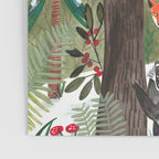 Enchanted forest & woodland animals in the snow Poster Gallery Image 3