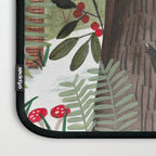 Enchanted forest & woodland animals in the snow Laptop Sleeve Gallery Image 3