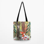 Enchanted forest & woodland animals in the snow Tote Bag Gallery Image 2