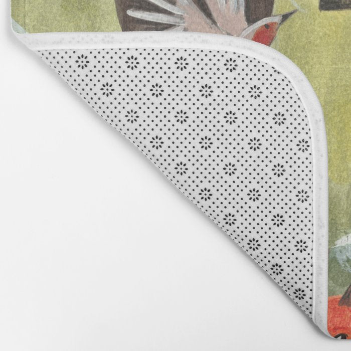 Enchanted forest & woodland animals in the snow Bath Mat Gallery Image 2