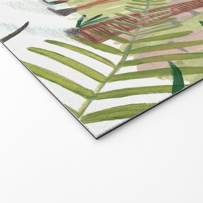 Enchanted forest & woodland animals in the snow Welcome Mat Gallery Image 2