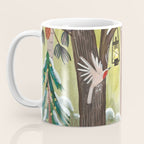 Enchanted forest & woodland animals in the snow Coffee Mug Gallery Image 3