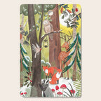 Enchanted forest & woodland animals in the snow Cutting Board Gallery Image 1