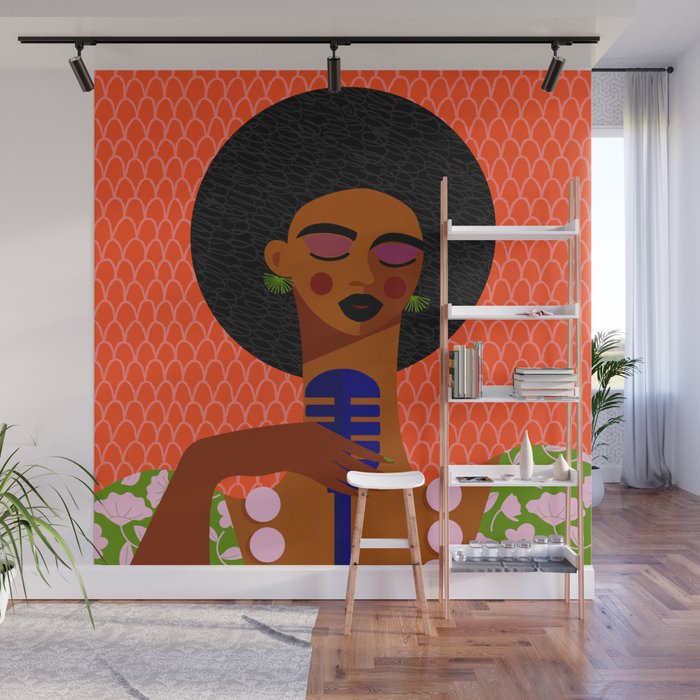 Jazz Art - A Soulful Serenade Wall Mural Gallery Image 1