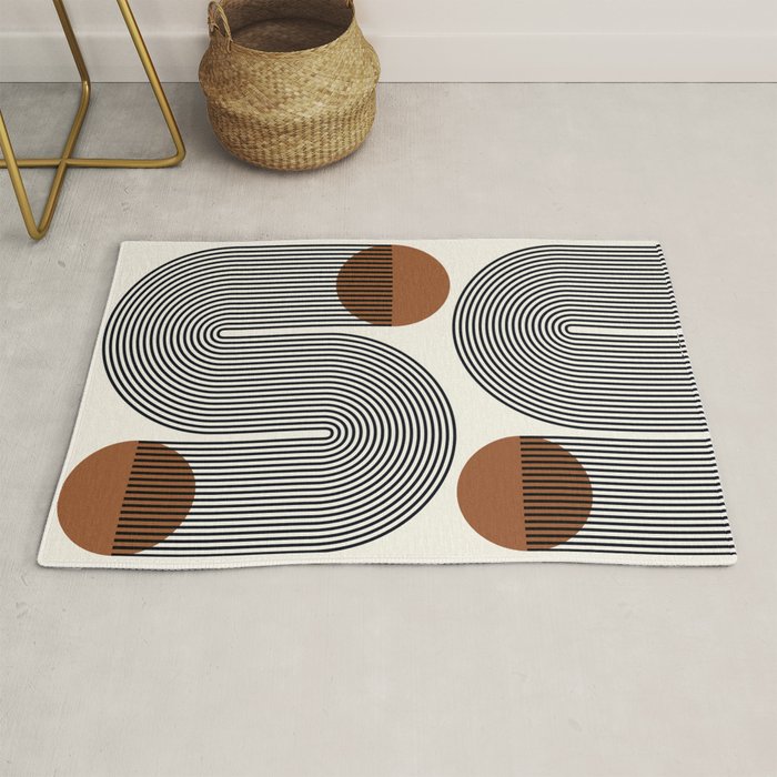Abstraction_SUN_LINE_POP_ART_Minimalism_S001S Rug Gallery Image 1