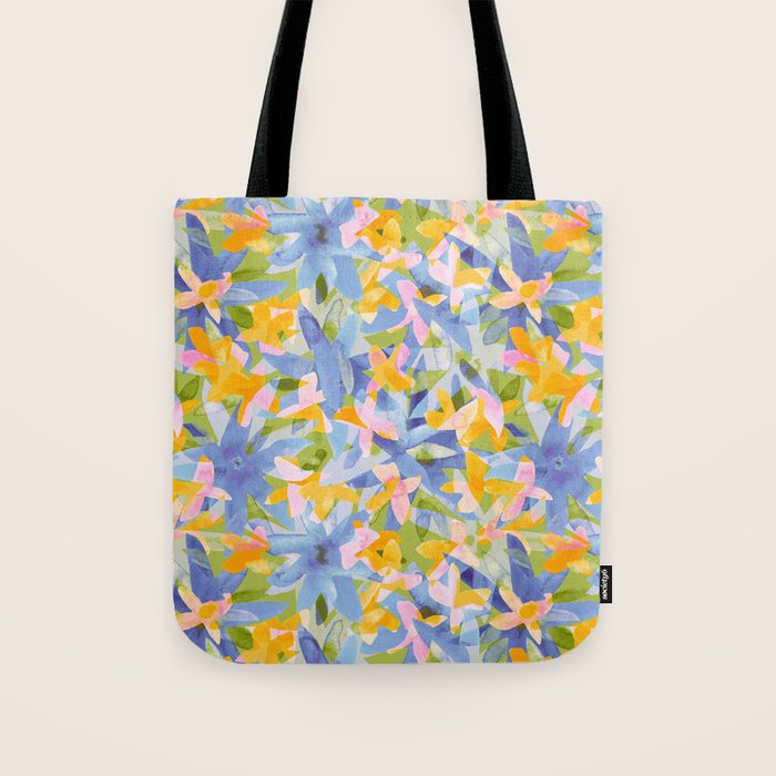 Watercolor Blooms #1 Tote Bag Gallery Image 1