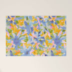 Watercolor Blooms #1 Welcome Mat Gallery Image 1