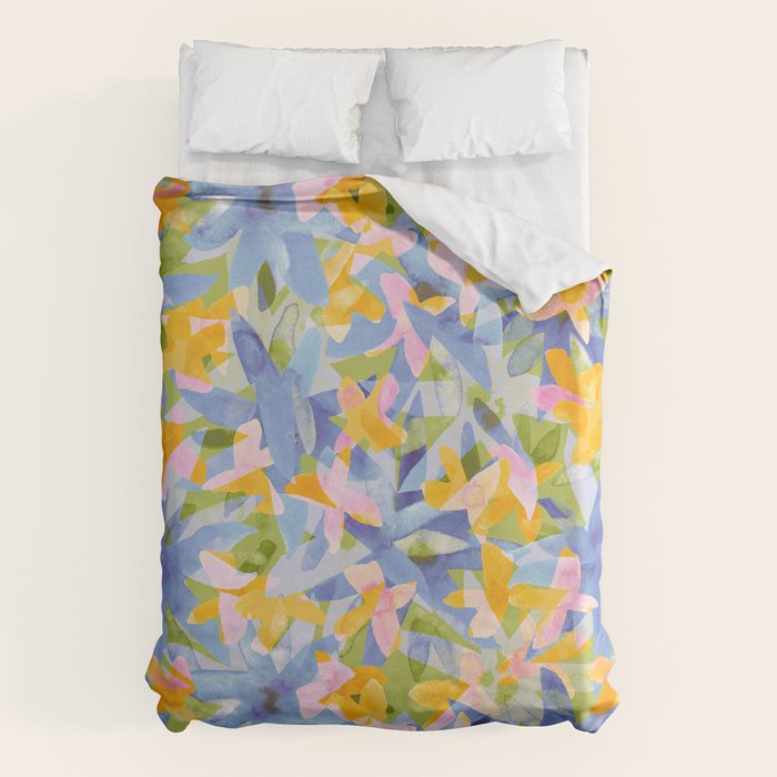 Watercolor Blooms #1 Duvet Cover Gallery Image 6
