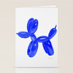 Balloon Dog Navy Blue  Stationery Card Gallery Image 2