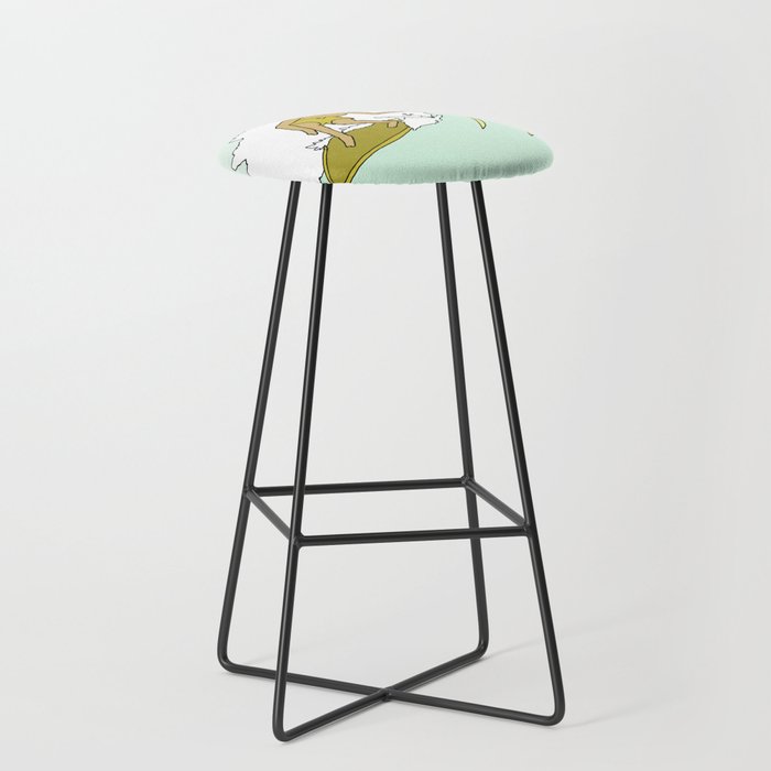 70s outer banks surf // retro surf by surfy birdy Stool Gallery Image 1