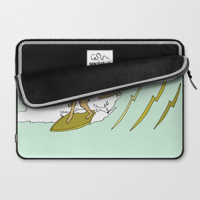 70s outer banks surf // retro surf by surfy birdy Laptop Sleeve Gallery Image 2