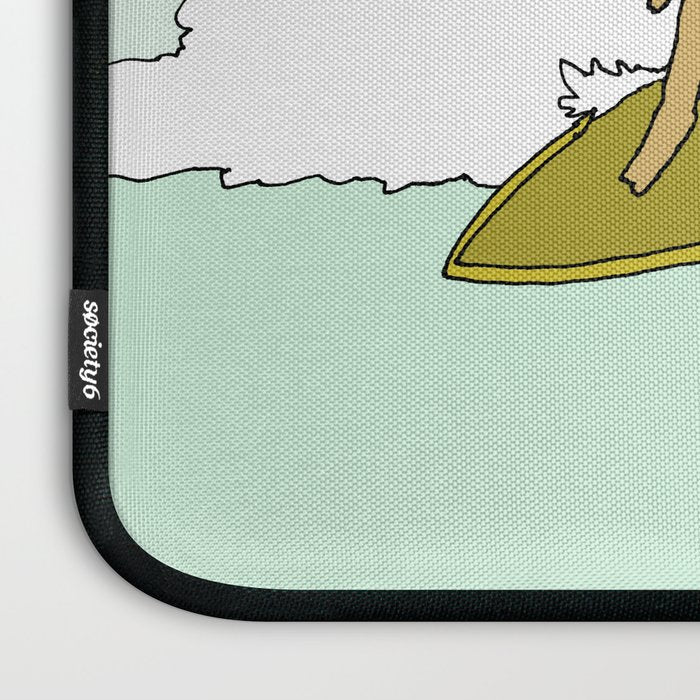 70s outer banks surf // retro surf by surfy birdy Laptop Sleeve Gallery Image 3