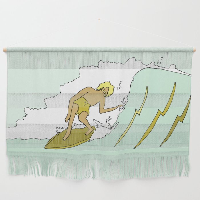 70s outer banks surf // retro surf by surfy birdy Wall Hanging Gallery Image 1
