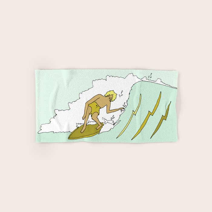 70s outer banks surf // retro surf by surfy birdy Bath Towel Gallery Image 1
