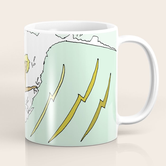 70s outer banks surf // retro surf by surfy birdy Coffee Mug Gallery Image 1