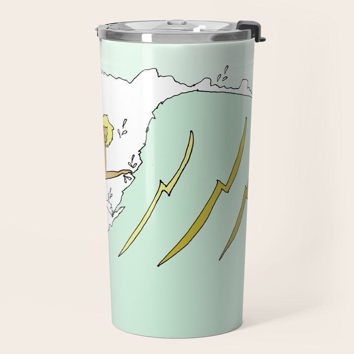70s outer banks surf // retro surf by surfy birdy Travel Mug Gallery Image 2