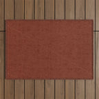 boho triangle stripes - rust Outdoor Rug Gallery Image 1