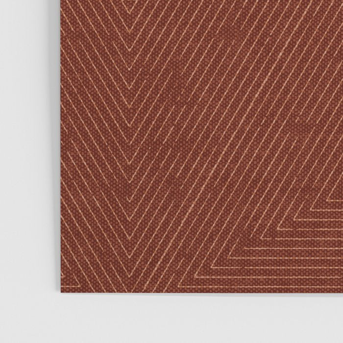 boho triangle stripes - rust Poster Gallery Image 3