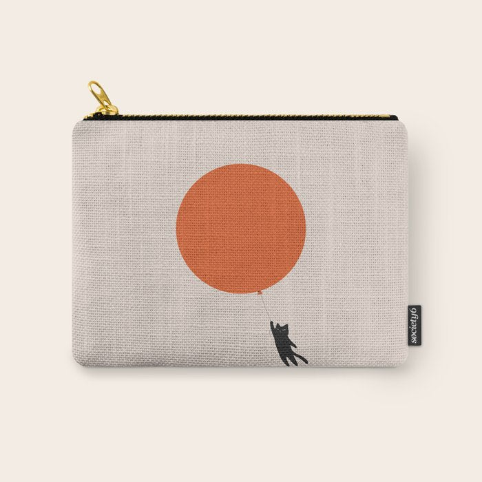 Cat Landscape 182: Sun Balloon Carry All Pouch Gallery Image 1