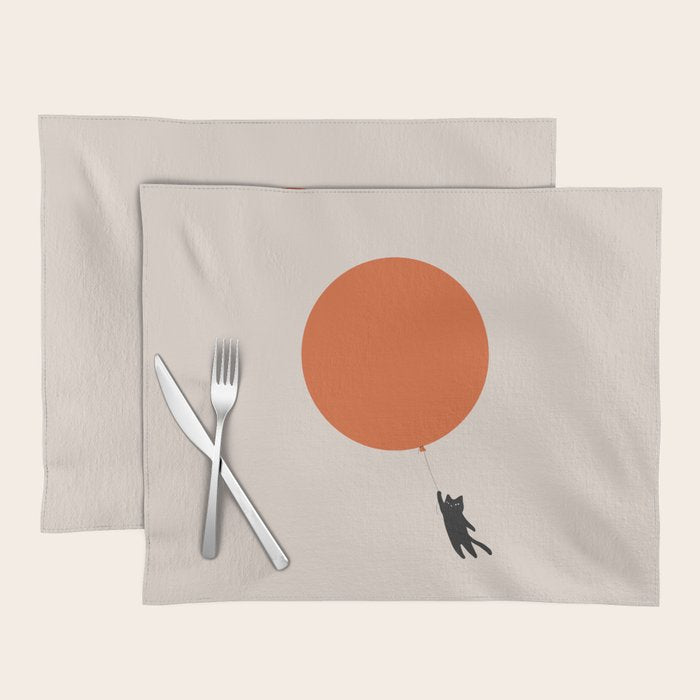 Cat Landscape 182: Sun Balloon Placemat Gallery Image 1