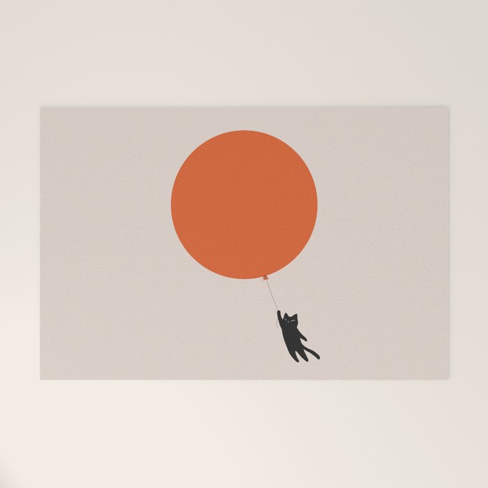 Cat Landscape 182: Sun Balloon Welcome Mat Gallery Image 1