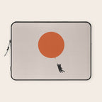 Cat Landscape 182: Sun Balloon Laptop Sleeve Gallery Image 1