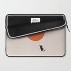 Cat Landscape 182: Sun Balloon Laptop Sleeve Gallery Image 2