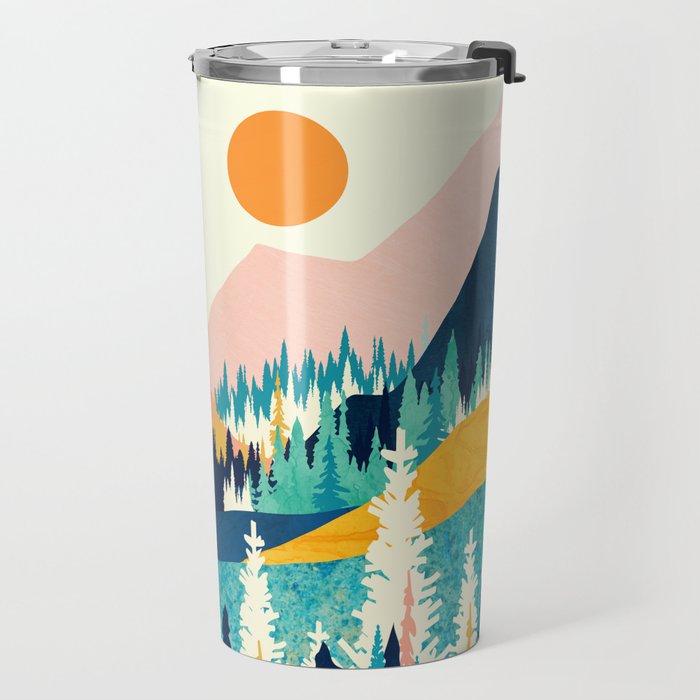 Summer Valley Vista Travel Mug Gallery Image 2