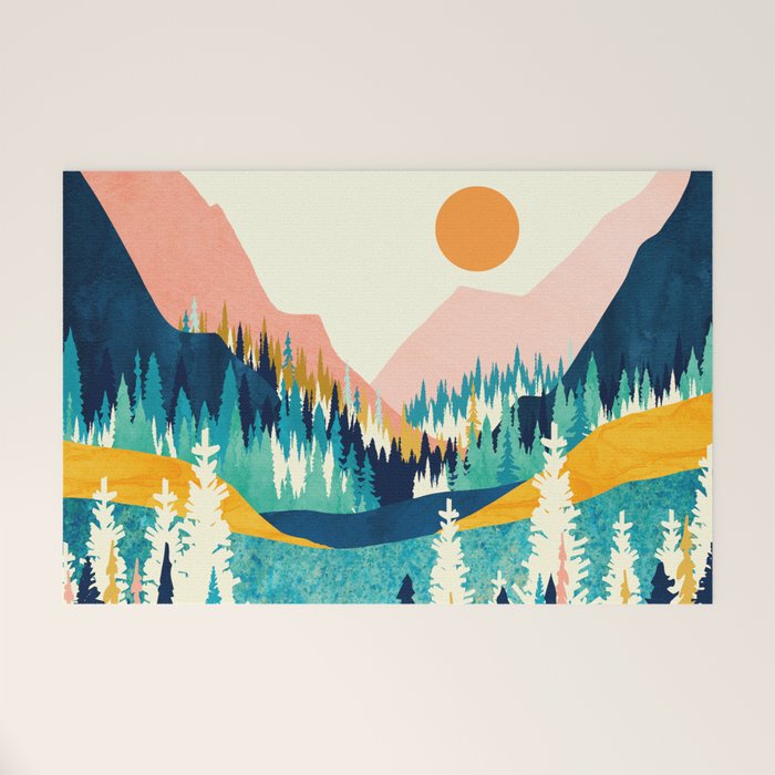 Summer Valley Vista Welcome Mat Gallery Image 1