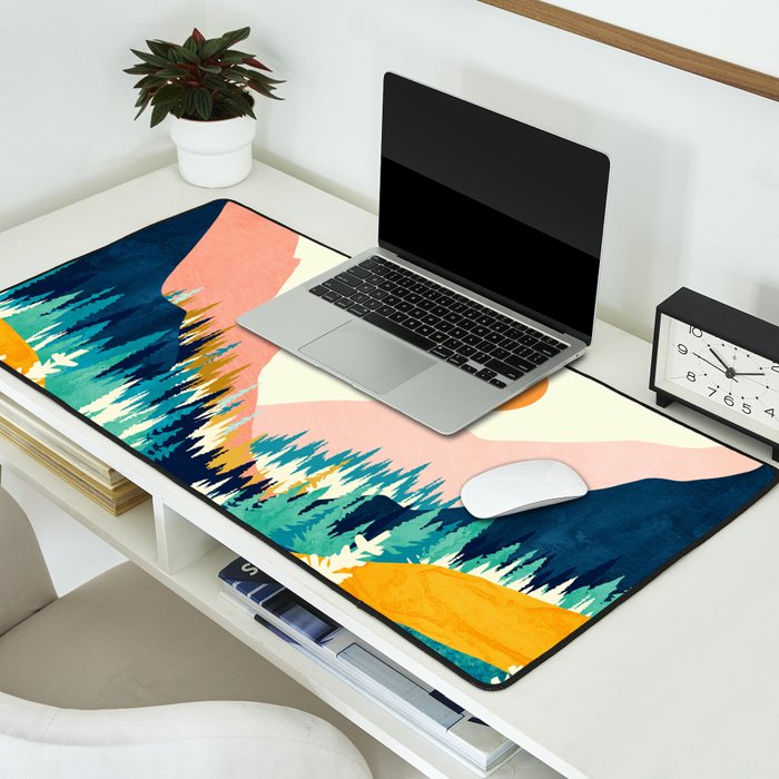 Summer Valley Vista Desk Mat Gallery Image 2