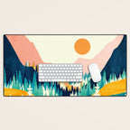 Summer Valley Vista Desk Mat Gallery Image 1