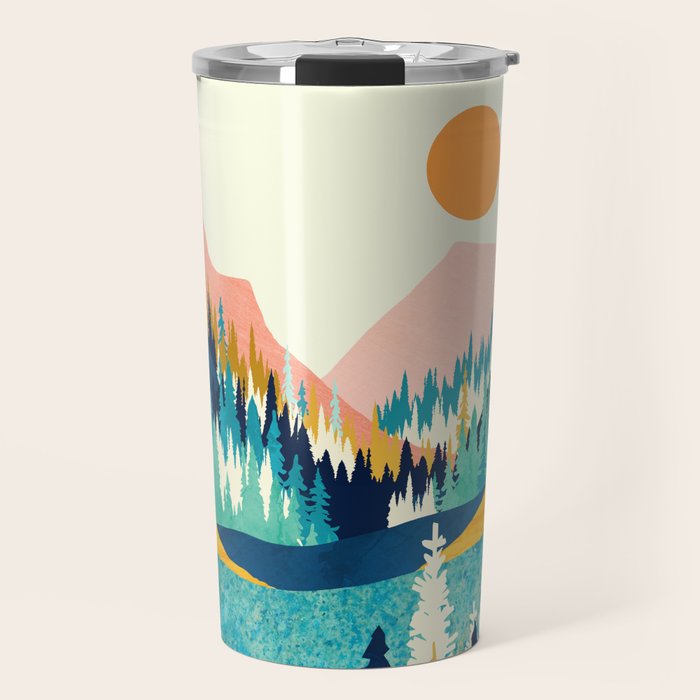 Summer Valley Vista Travel Mug Gallery Image 1