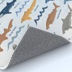 Shark Species Identification Chart Rug Gallery Image 4